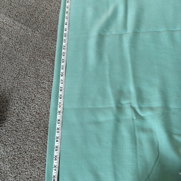 Mint green 100 percent wool big scarf for women - Picture 8 of 9